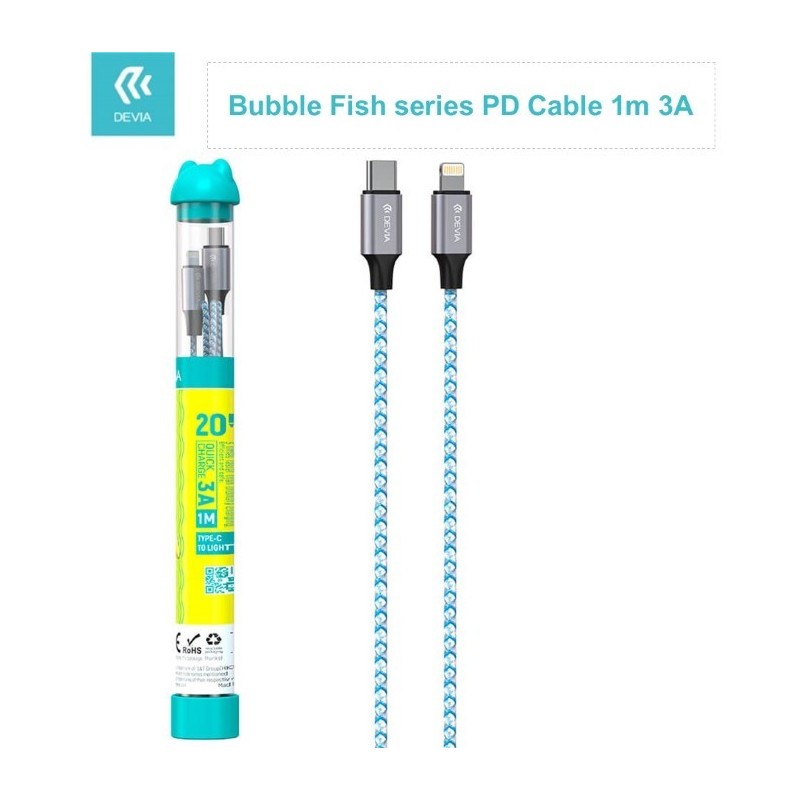 Cavo Bubble Tipo-C - Lightning 3A DEVIA