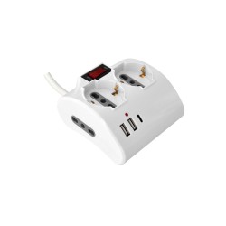 Multipresa MD 2 SCHUKO 3USB+1TYPEC