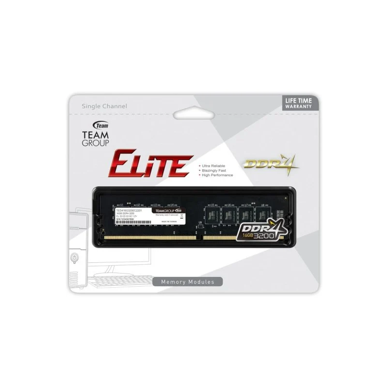MEM 16GB DDR4-3200 TEAM ELITE X NOTE