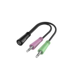 Cavo audio Jack 3.5 / M 4 pin - 2xJack