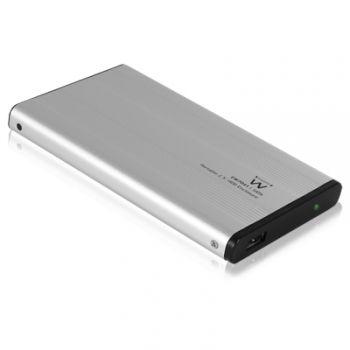 Ewent EW7041 contenitore di unit di archiviazione Alluminio, Nero 2.5 Alimentazione USB