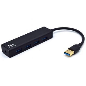 Ewent EW1136 hub di interfaccia USB 3.2 Gen 1 3.1 Gen 1 Type-A 480 Mbits Nero