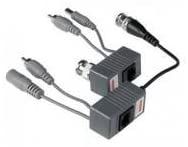 Video balun 1ch video/300m dc/100m rj45 per cavo utp cat.5 - vs-vb-ks202+dca (dc+audio)