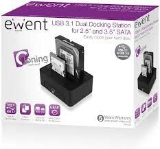 Docking Station USB3.1 HDD/SSD SATA da 2,5 e 3,5 pollici EW7014