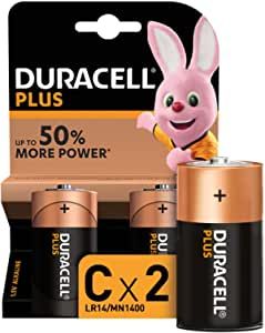 Pile Duracell Plus - mezzatorcia C - conf. 2