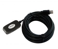 Eminent EM1020 cavo USB 10 m USB 2.0 USB A Nero