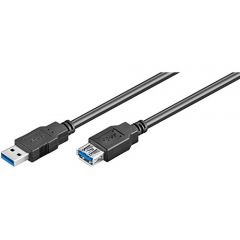 Ewent EC1008 cavo USB USB 3.2 Gen 1 3.1 Gen 1 1,8 m USB A Nero