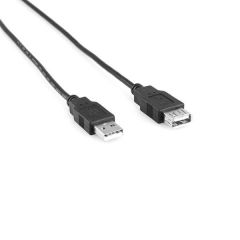 CAVO USB2.0 PROL. AM/BF OD:4.0MM 28AWG, 3M COL. NERO MACH POWER