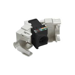 FRUTTO KEYSTONE RJ45 UTP CAT6 NERO