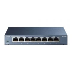 TP-Link TL-SG108 Non gestito Gigabit Ethernet 101001000 Nero